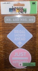 Sticko WEDDING Metal Signs Mr & Mrs Ave Bridal Shower Ahead Just Hitched Sticker