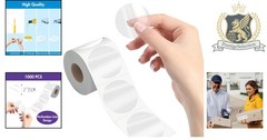 Professional Quality 1000 PCS Transparent Seal Stickers – Perfect for Gifts