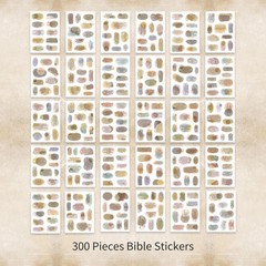 300PCS Bible Verse Stickers for Adults, Irregular Vintage Christian Stickers, Ch