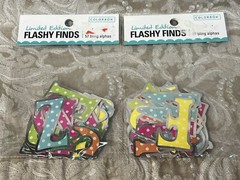 Colorbok FLASHY FINDS BLING LETTERS Scrapbook Craft Pack Set Bundle