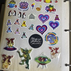 2500+ Stickers Vintage 80s Puff Scratch N Sniff Binder 48 Pages Michael Jackson