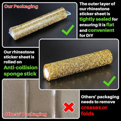 Bling Rhinestone Sticker DIY Home Decor Stickers Self-Adhesive Crystal Sheet Sti
