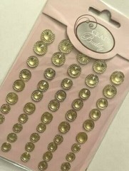 CraftbuddyUS CB66CL 50 Self Adhesive Resin Clear Crystal Diamante Rhinestone Gem