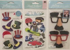 Lot of 13 all JOLEE’S BOUTIQUE Dimensional Scrapbooking Stickers Mix