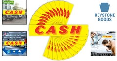 12-Pack Car Dealership UV-Resistant Windshield Stickers – Bright Yellow & Red