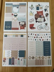 Archer & Olive 13 Piece Planner Sticker Sheets – Washi Tapes – Craft Paper – New