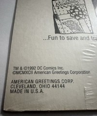 Pack of Vintage 1992 SUPERMAN Stickers SEALED 4 Sheets American Greeting