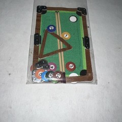 RARE Jolees Mini Billiards Pool Table Sticks Balls Sport Scrapbook Stickers 3D