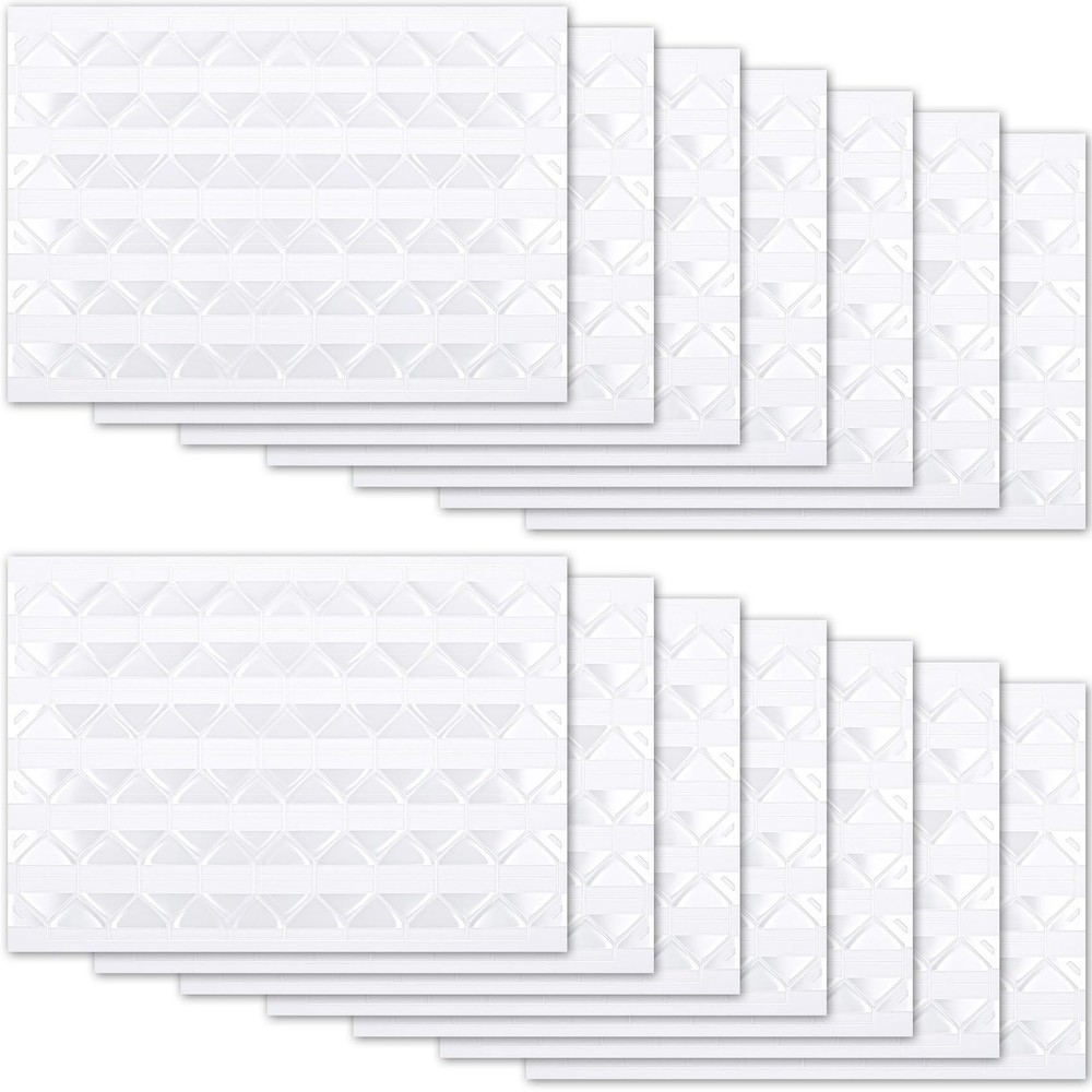 1428Pcs Clear Self-Adhesive Photo Corner Stickers 14 Sheets Scrapbooking