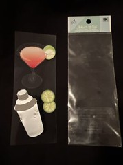 RARE! Jolee’s by You 3-D Stickers COSMO Party Drink Theme 83030 Fast FREE ship!