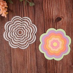 Small nested loopy flower metal die cut cutting dies