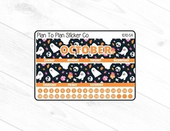 1010-5A~~October 7X9 Monthly View Planner Stickers.