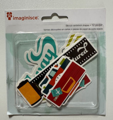 Imaginisce Memories Captured Die Cuts-Luggage, Camera Roll, Arrows, Camera