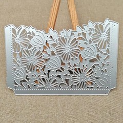 Metal Die Cuts Flower Hollow Out Greetings Card Backgrounds for Making Stamps Cu