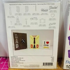 Little B Cardmaking Dies Fathers Day Baby Mom 3 Sets New