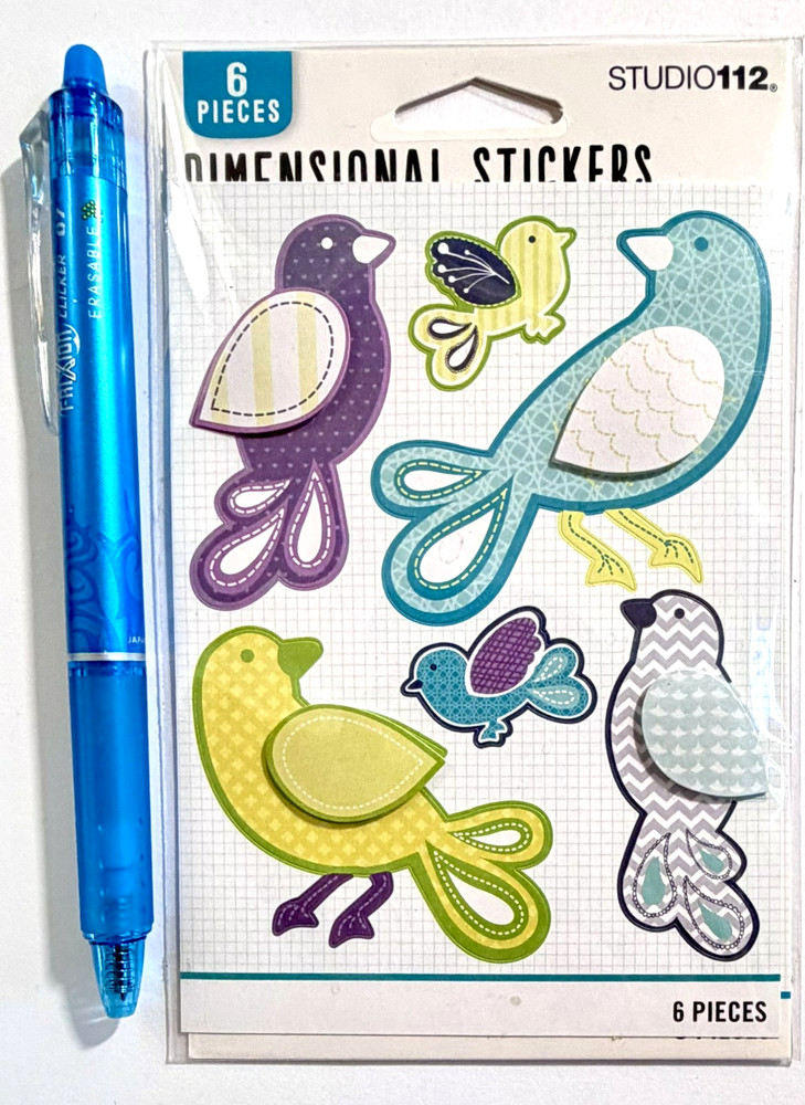 Birds Stickers Scrapbooking Card Journal Planner Studio112