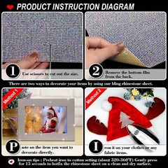 Locacrystal 81000Pcs Bling Rhinestone Sheet Roll Self-Adhesive Smooth Glitter…