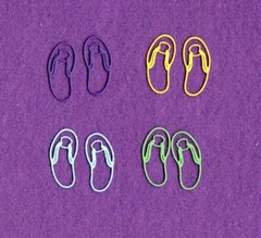 FLIP FLOPS # 4 die cuts scrapbook cards