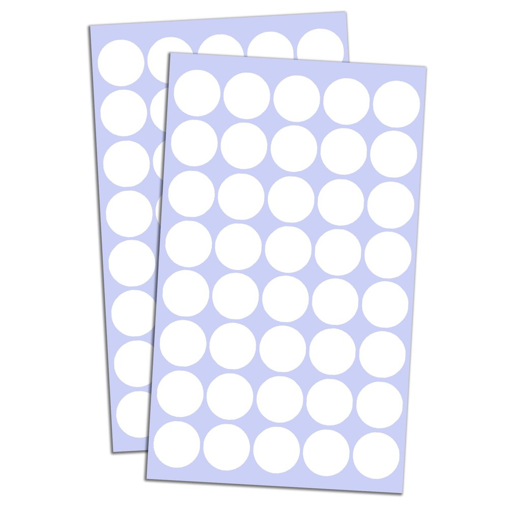 2000 Pack, 3/4″ Round Colored Dot Stickers Circle Labels – White