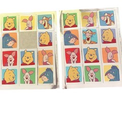 Vintage Hallmark Winnie the Pooh Piglet Tigger Eeyore Metallic Sticker Sheet