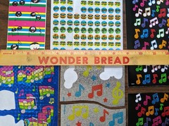 Vintage 80s/90s Lot of Musical Notes Stickers Prismatic Sparkly Faces Reward