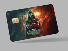 DOOMSDAY , 2 pc credit card skin & DEBIT CARD,TROLLEY & GYM