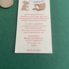 Vintage Mrs. Grossman’s Stickers Strip Money Dollar Bills Cash Change