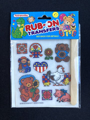 Vintage Animal Rub On Transfers 1996 Farm Country America Noteworthy Brand