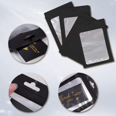 620Pcs Thank You Business Cards Stickers Set Gold Foil Include 100 Thank Black
