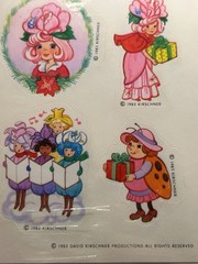 Vintage Rose Petal Place Stickers New In Package Christmas Holiday Hallmark 1983