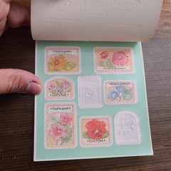 Vintage 1995 Redi-Stix Embossed Christian Stickers Scrapbooking 6 new sheets