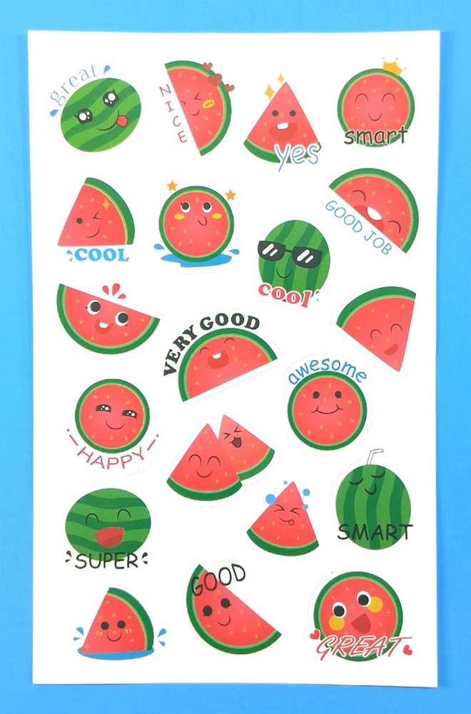 Watermelon Scented Scratch & Sniff Sticker Sheet