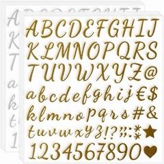 790 Pieces 10 Sheets Self Adhesive Glitter Alphabet Letter Stickers for Class…