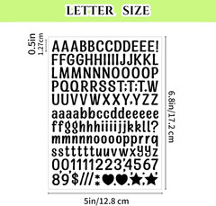5624 Pcs Small Letter Stickers 37 Sheets Alphabet Stickers,0.5 Inch Vinyl Waterp