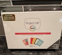 Becky Higgins Project Life Dazzle Mini Kit 100 Card Sealed Gold Foiled Emboss