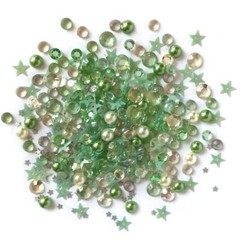 Buttons Galore Sparkletz CHRISTMAS SET Sparkling Sequin Jewels Embellishment Mix