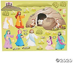 Easter «He Lives!» Sticker Scenes (12 Backgrounds & 12 Sticker Sheets)