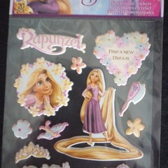 EK Success Disney Tangled Rapunzel Dimensional Stickers 20pc Vintage 2011 Rare