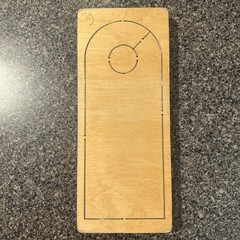 AccuCut Large Die D1060LC Door Hanger #1 Classroom Hotel Craft Sign Die