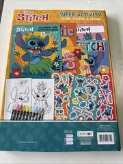 Disney Stitch Super Activity Color Sticker & Design Kit NEW SEALED