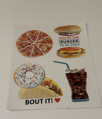 Horizon Group USA Stickers Pizza Burger Taco Soda Pop Donut 69997 Unused 2016