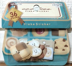 LOUJENE Tokyo Cookie Flake Sticker 36 Biscuit Sweets Food Valentine’s Day JAPAN
