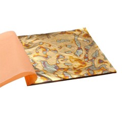 Variegated Gold Leaf Sheets – KINNO Multiple Types of Metal Leaf Papers with …