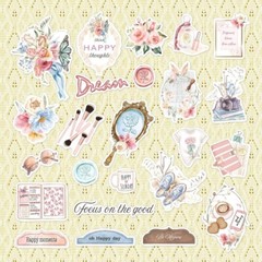 Crafts Asuka Dusty Rose Die Cuts Vintage Floral Makeup Mirror Tennis Shoes Good