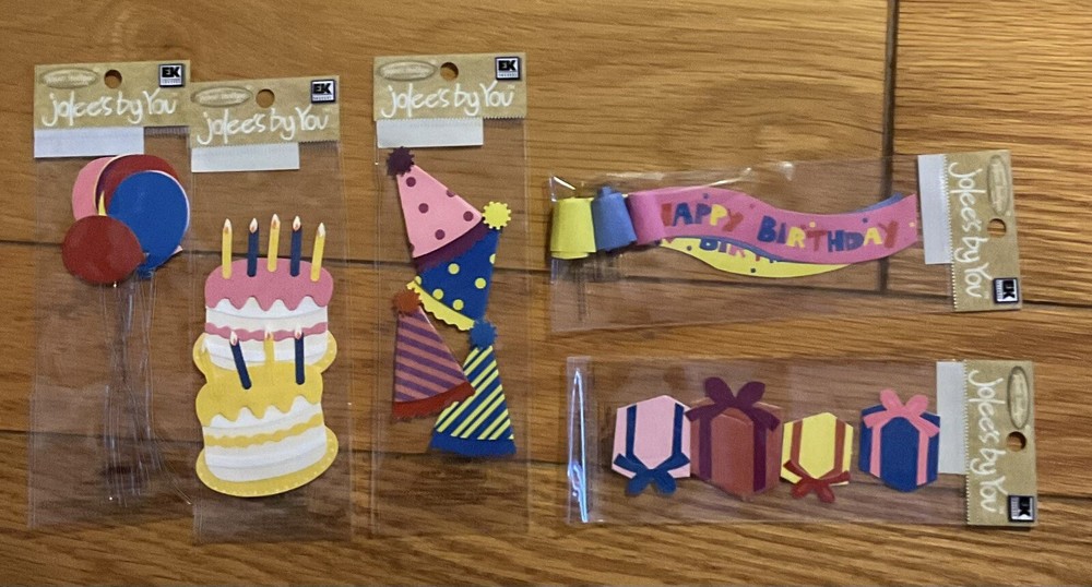 Jolee’s By You Scrapbook Stickers Lot of 5 +EK Success NRFP~ Happy Birthday