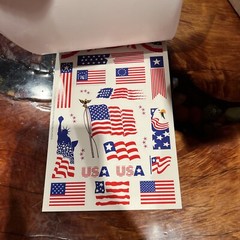 Lot Of 5 Paper Magic Group 2001 Sticker Books 182 USA Flag Stickers USA Liberty