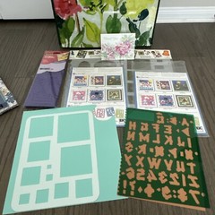 3M Scotch photo tape Scrapbooking Supplies kit Stickers Tags Die cuts paper lot