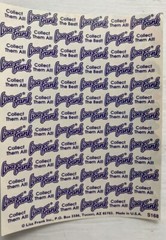 Vintage Lisa Frank hearts, and unicorns Sticker Sheet S168