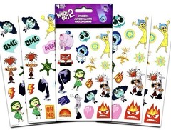 Inside Out 2 Sticker Pack 4 Sheets Disney Pixar Cute Emotion Kids Party Favors