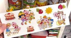 Strawberry Shortcake Stickers Original 1980s Retro Design! Paper Sticker Sheets